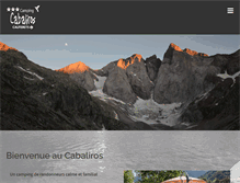 Tablet Screenshot of camping-cabaliros.com